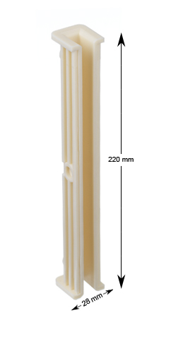 Styrskofoder, Schindler, 220x24x27.5, 10mm, B22/B22N, BFK10