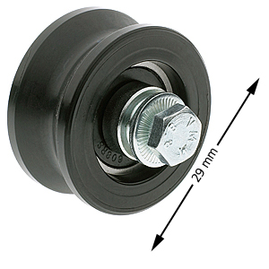 Underrulle, Sematic/Liftcomp, 36/30x18mm, M6