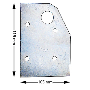 Shims till handtagslås L-21/22, 2mm