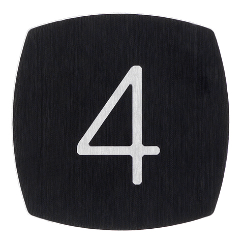 Tryckbricka, KONE-M, slät, ''4''