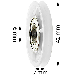Synkrulle, Fermator, ø42/6x10/7mm