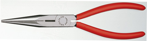 Flacktång m skär, Knipex, 200mm, Rak