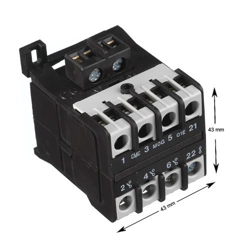 Kontaktor mini, CMC, Deve LPC, 24VDC, 20A, 3NO/1NC