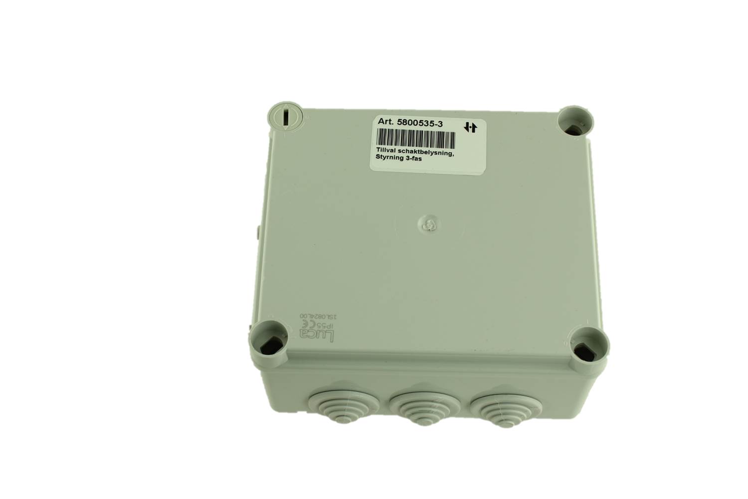Tillval schaktbelysning, Styrning 3-fas