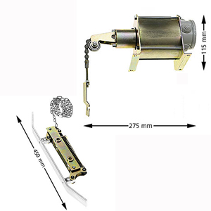 Låsbana inkl Magnet, ELB-75, 230VAC, dämpad