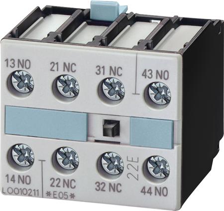 Hjälpkontaktblock, Siemens, 3RH1921-1HA22, 2NO+2NC