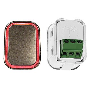 Knapp, HM-2535-S, röd LED, utan tryckbricka