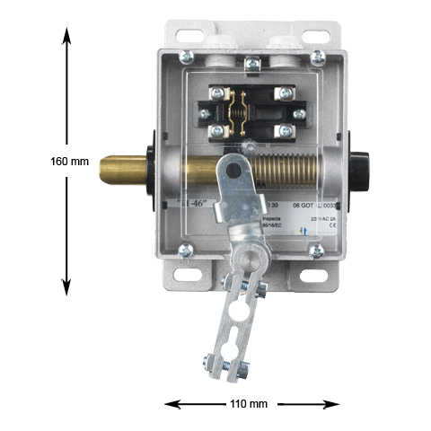 Karmlås, LO-30-AU-H, med trekantsöppning, arm upp, endast lås