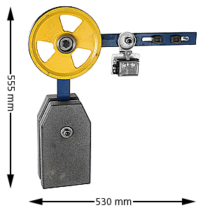 Sträckvikt, med kontakt, 200mm/223N