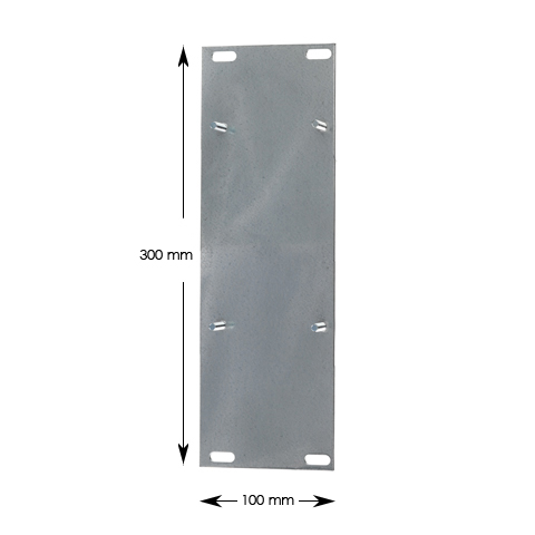 Underläggsplåt, LND på plåt till LO-30, vänster