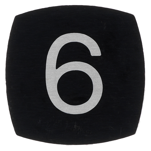 Tryckbricka, KONE-M, slät, ''6/9''