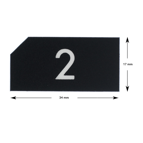 Tryckbricka, KONE Novel, slät, dörröppning