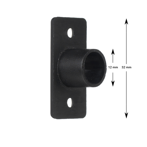 Fotocellshållare, 2 hål, med rör