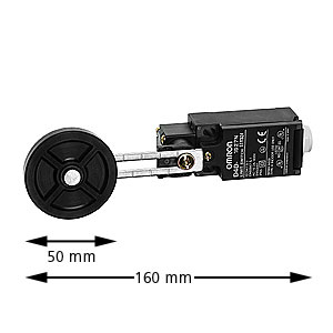 Manövergräns, med rulle, 50mm, 2.5m kabel