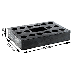 Vibrationsdämpare, 110x150x30mm