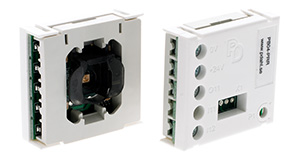 Kontaktblock, PDahl PB04, blå LED, Slave, med pip