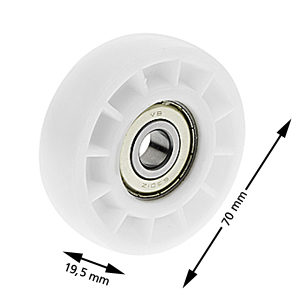Bärrulle, Schindler QKS11, Ø=70/12x19.5mm