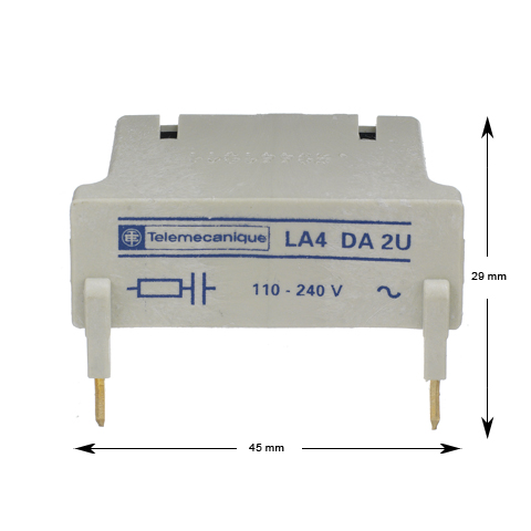 RC-skydd, Schneider/Telemec., LA4DA2U, Passar LC1D40-150, 110-240VAC