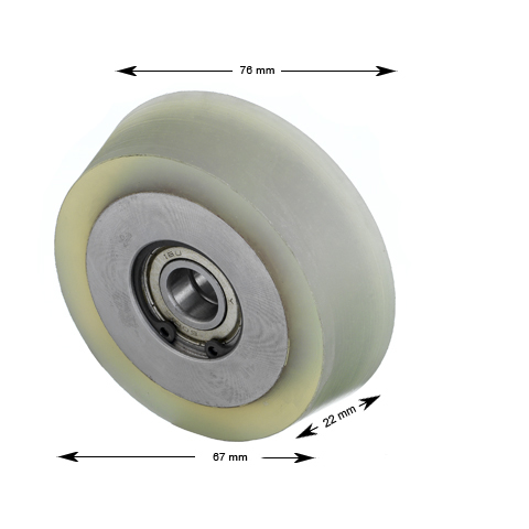 Styrrulle motvikt, Siemens, 76/67/12x22mm, konisk