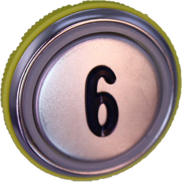 Knapptrycke BF/BL, DMG, rostfri, ''6''