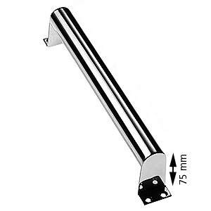 Bygelhandtag, rostfri, kort