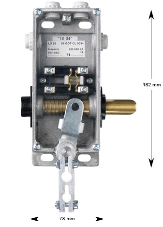 Karmlås, LO-92-AU-V, med plåt, Kronenberg DL1