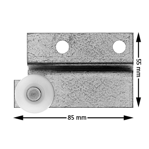 Brytrulle självstängning, höger, med plåt, för Schindler QKS9-Z