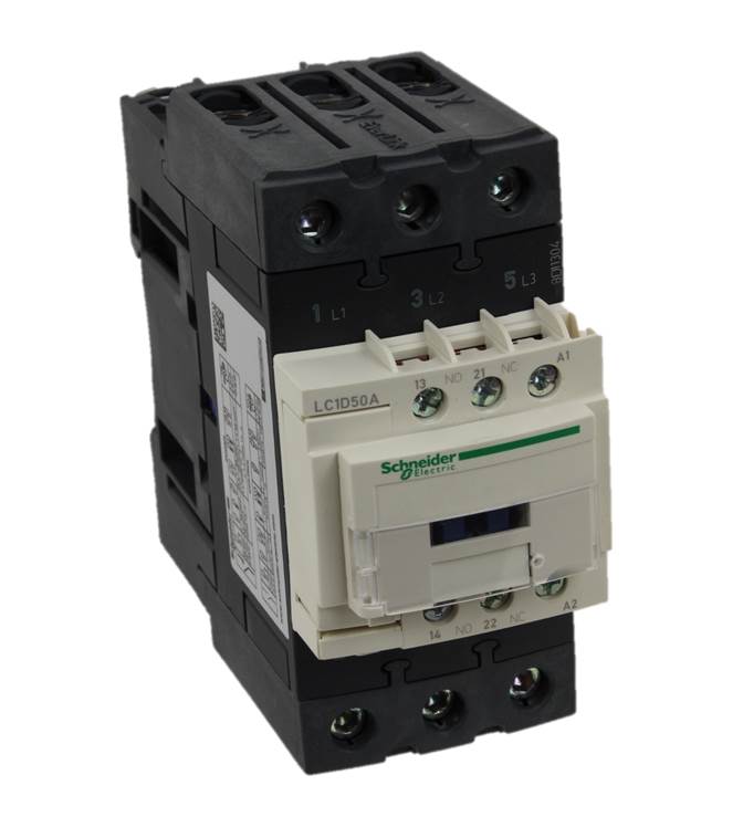 Kontaktor, Schneider/Telemec., LC1D50AP7, 230VAC, 50A/22kW