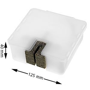 Automatsmörjn för T-gejd, låg, 45x125x125mm, 16mm