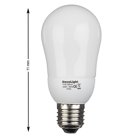 Lågenergilampa, 11W, E27, 8000 h