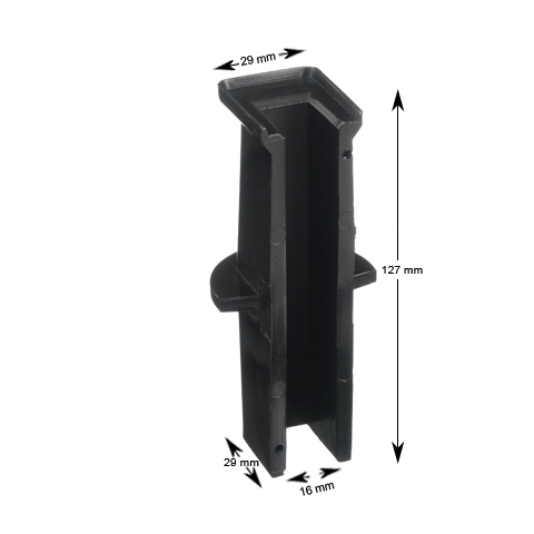 Styrskofoder för kula, Thyssen, 127x30x30, 16mm
