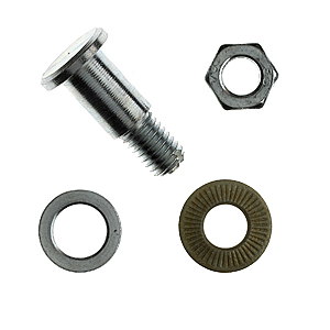 Axel, Schindler, för QKS bärrulle, ø10mm/M8