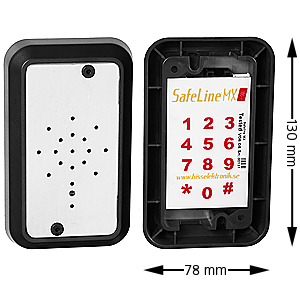Nödtelefon, SafeLine MX2, utanpåliggande