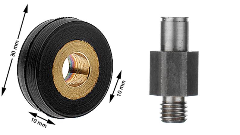 Ledarrulle, Schindler TD54/65, ø30/10x10mm, med axel M10