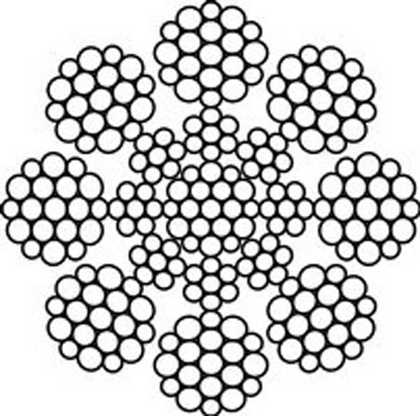 Lina, G Wolf PAWO F7S, ø8mm, 8x19W-IWRC 1570 N/mm²