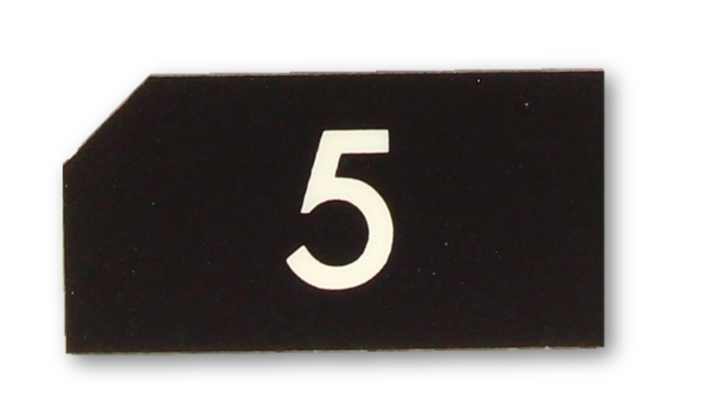 Tryckbricka, KONE Novel, slät, ''5''