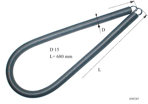 Stängfjäder IGV, C2, CO 900-950mm, L=680mm/D15