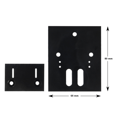 Adapter B för Karmkontakt Titan/Trier/Siemens, 80x65x30mm
