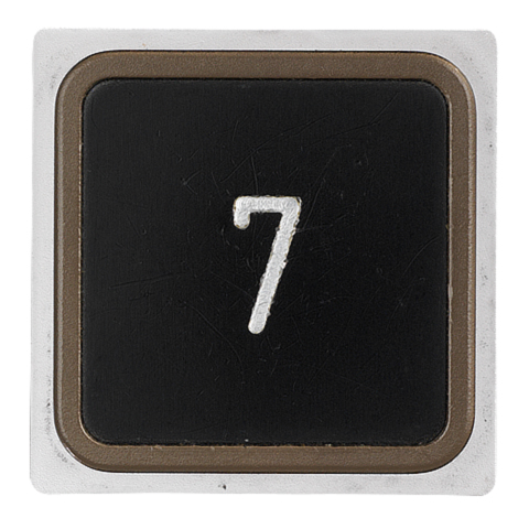 Tryckplatta, Kinds, svart, ''7''