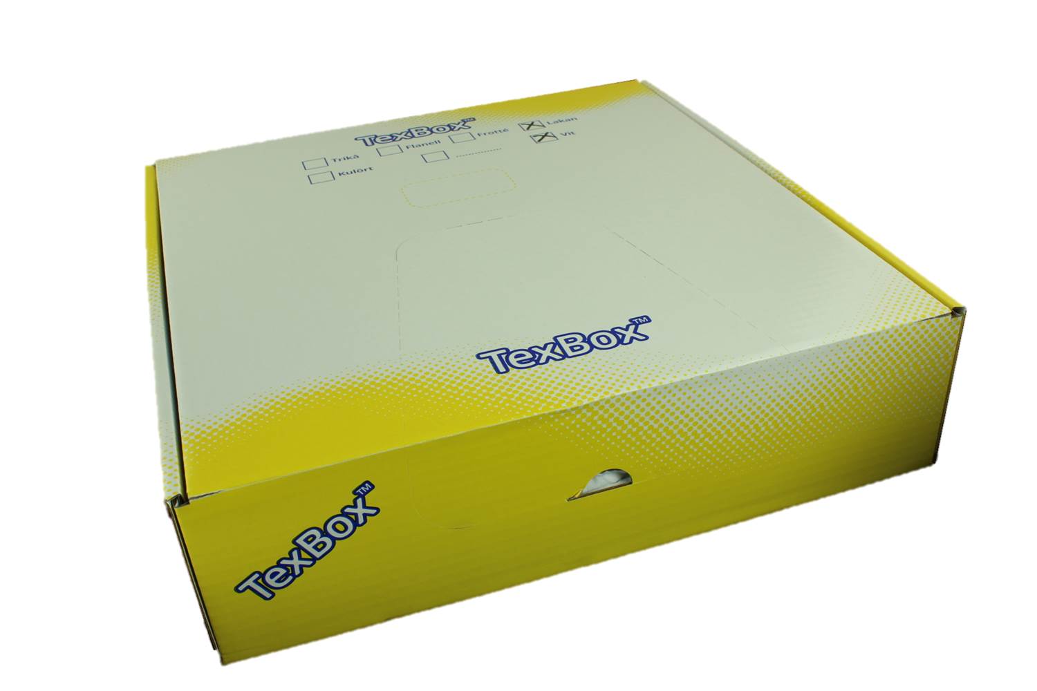 Bomullstrasor, vita,  i kartong, 4kg