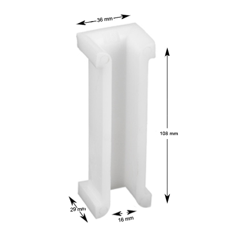 Styrskofoder, Otis, 2000H, 100x28x25, 16mm