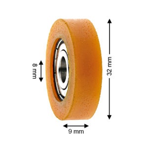 Underrulle, Deve, Ø=32mm