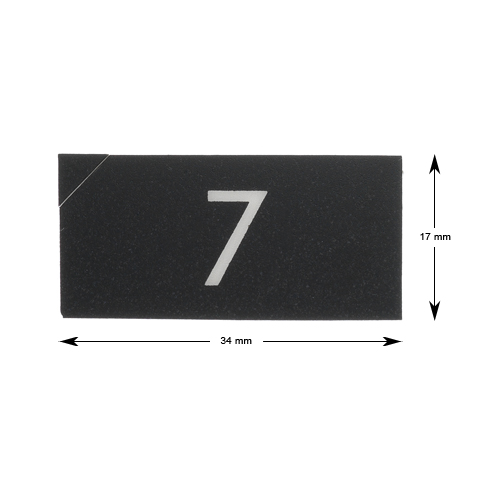 Tryckbricka, KONE Novel, slät, ''7''