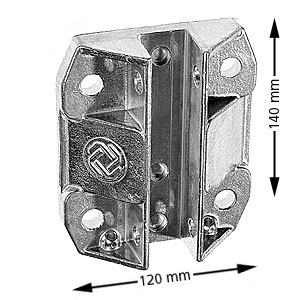 Styrskohus, 140mm, aluminium, korg, rakt