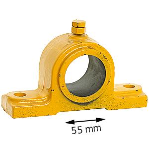 Lagerbock, för 55mm axel