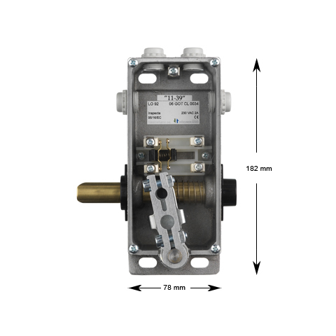 Karmlås, LO-92-AU-H, med trekantsöppning, endast lås