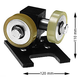 Rullställ, 50-60mm rundgejd, motvikt