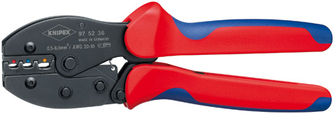 Presstång, Knipex, 3 crimp-positioner
