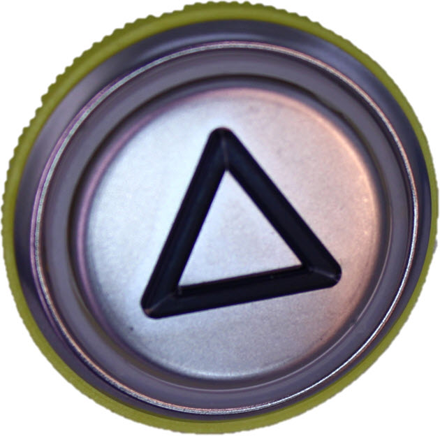 Knapptrycke BF/BL, DMG, rostfri, pil, enkel