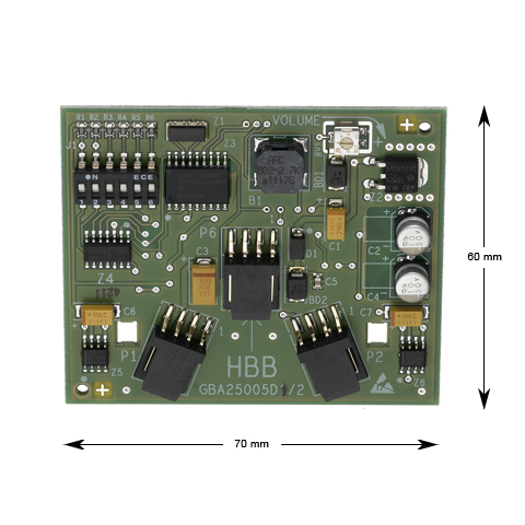 Kretskort, Otis, HBB RS, Våningsnod med pip
